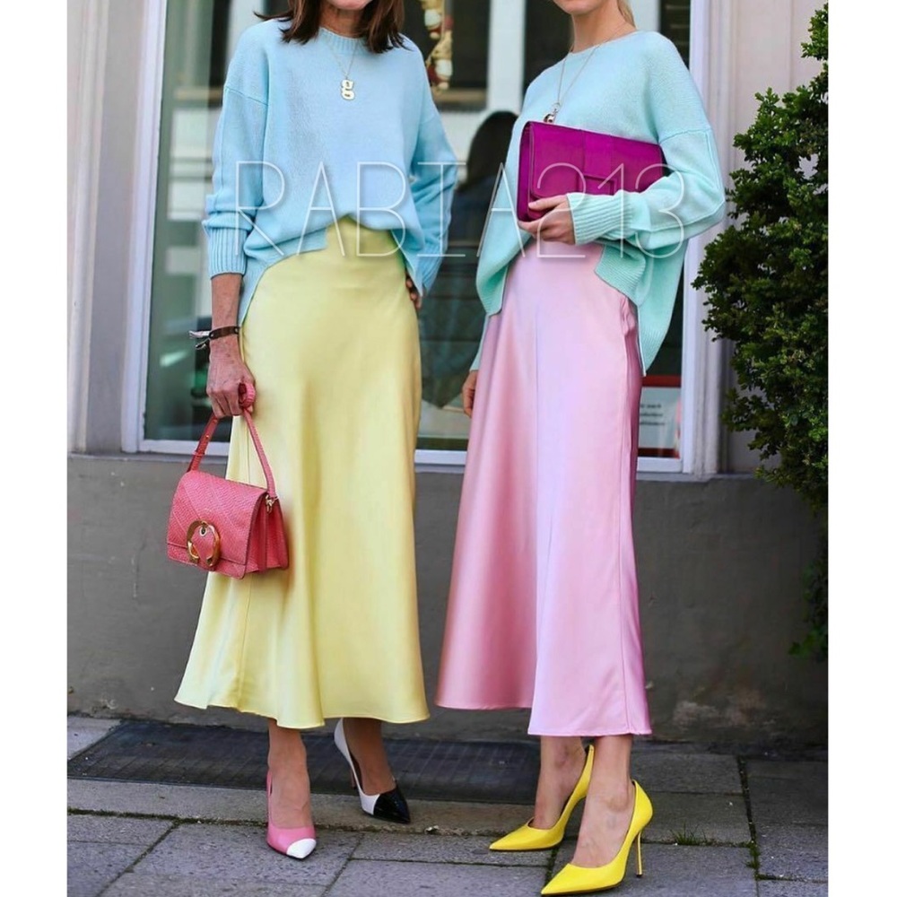 LAST 1!🔥ZARA PINK SATIN SKIRT - Picture 5 of 16